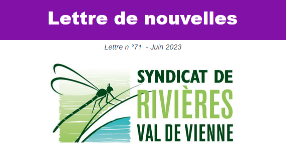 Lettre de nouvelle du syndicat de Rivières Val de Vienne