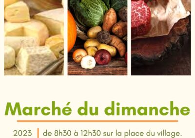 MARCHE les dimanches matin