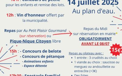 Fête du 14 juillet à l’étang de Panzoult